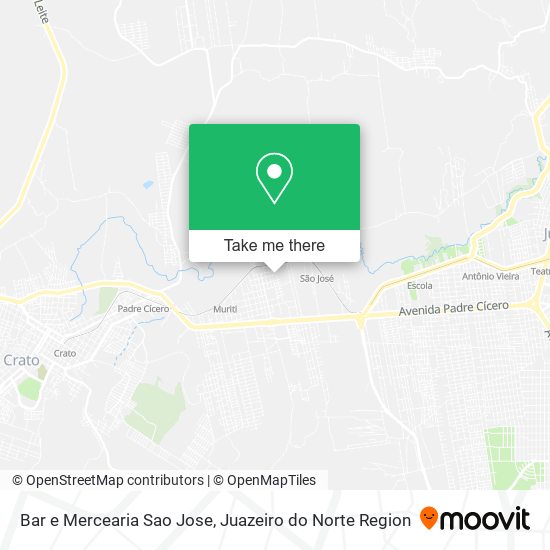 Mapa Bar e Mercearia Sao Jose