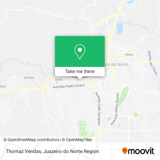 Thomaz Vendas map