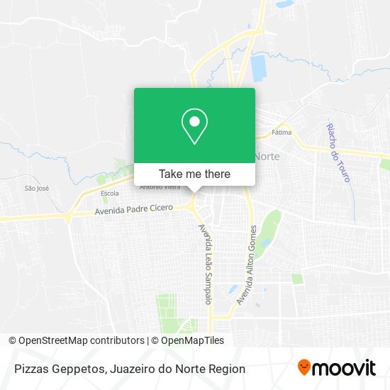 Pizzas Geppetos map