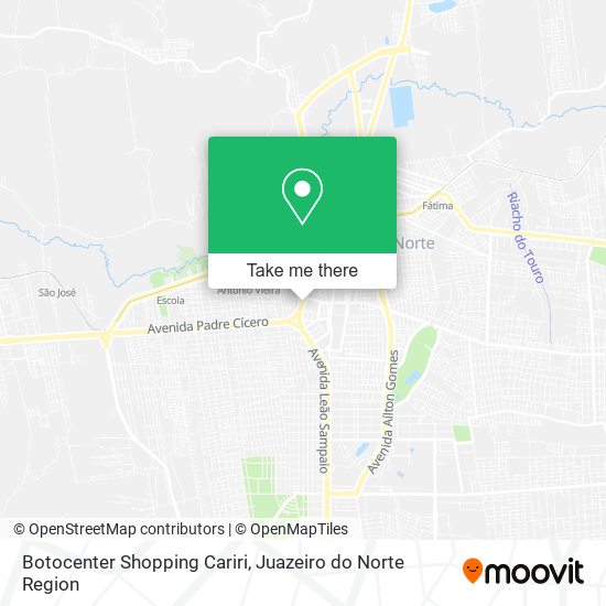 Mapa Botocenter Shopping Cariri