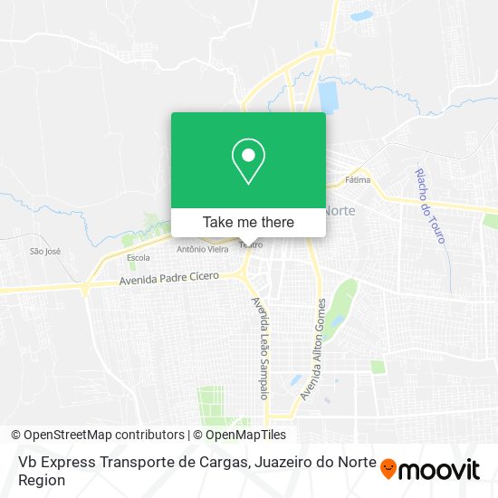 Mapa Vb Express Transporte de Cargas