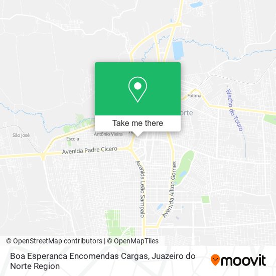 Mapa Boa Esperanca Encomendas Cargas