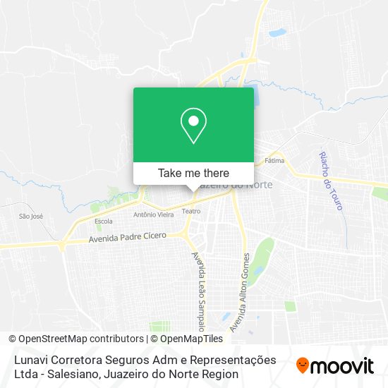Mapa Lunavi Corretora Seguros Adm e Representações Ltda - Salesiano