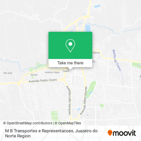 M B Transportes e Representacoes map