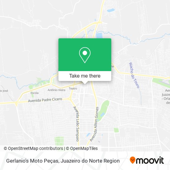 Mapa Gerlanio's Moto Peças