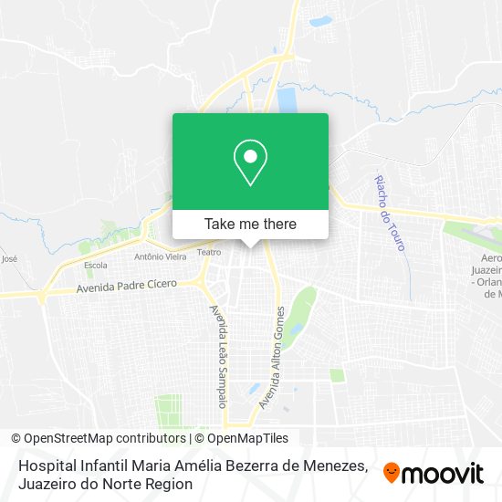 Hospital Infantil Maria Amélia Bezerra de Menezes map