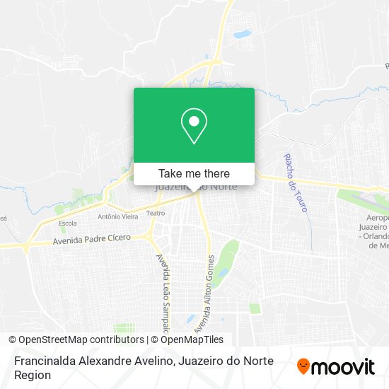 Francinalda Alexandre Avelino map