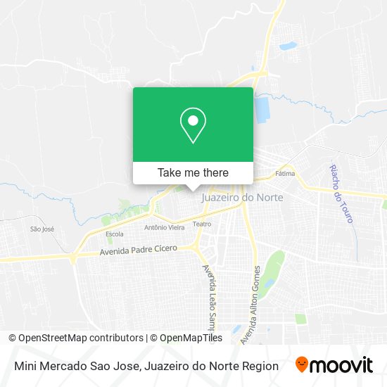 Mapa Mini Mercado Sao Jose