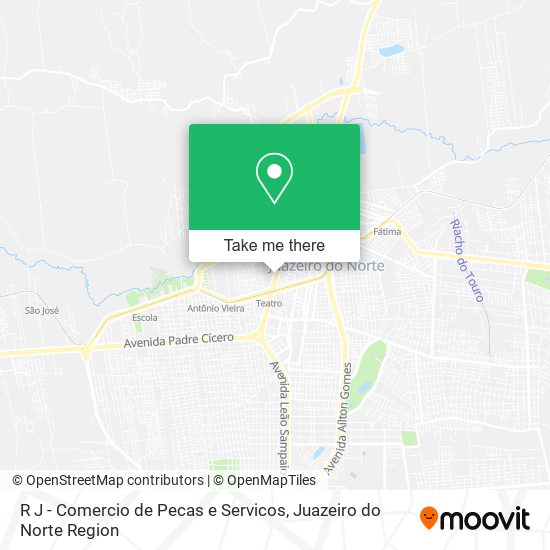 Mapa R J - Comercio de Pecas e Servicos