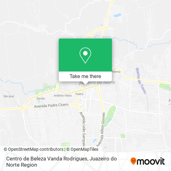 Mapa Centro de Beleza Vanda Rodrigues