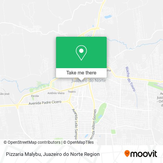 Pizzaria Malybu map