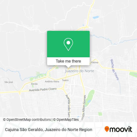 Mapa Cajuína São Geraldo