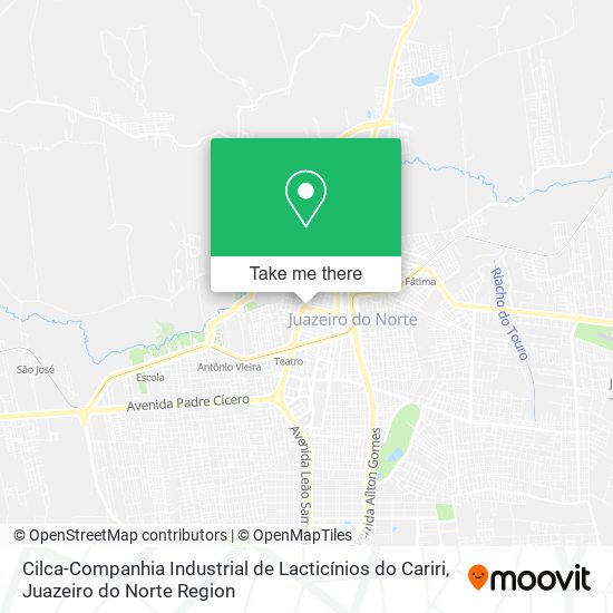 Cilca-Companhia Industrial de Lacticínios do Cariri map