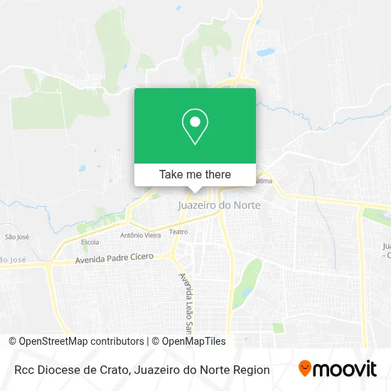 Rcc Diocese de Crato map