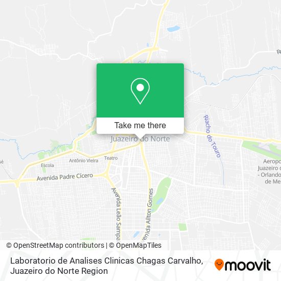 Mapa Laboratorio de Analises Clinicas Chagas Carvalho