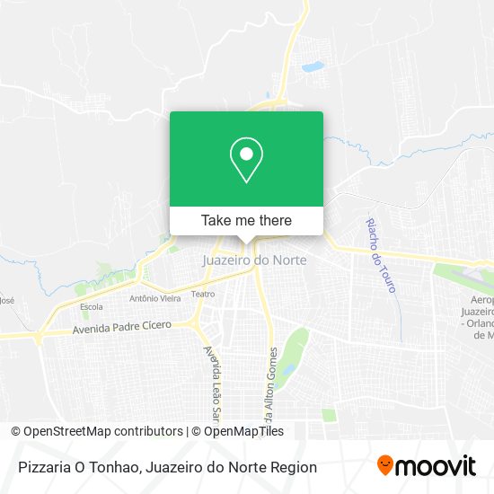 Mapa Pizzaria O Tonhao