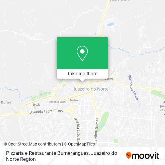 Mapa Pizzaria e Restaurante Bumerangues
