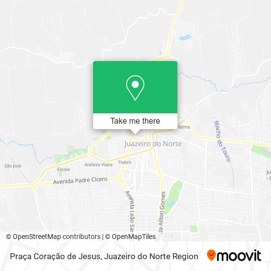 Mapa Praça Coração de Jesus