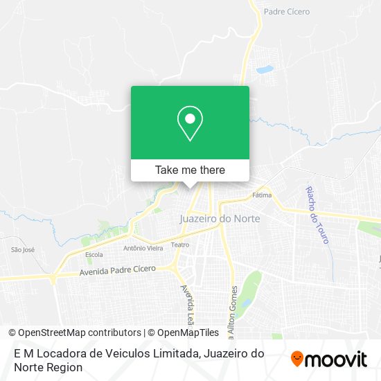 E M Locadora de Veiculos Limitada map