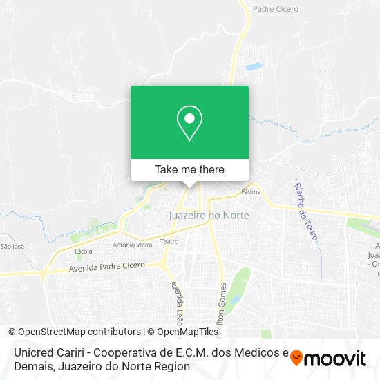 Unicred Cariri - Cooperativa de E.C.M. dos Medicos e Demais map