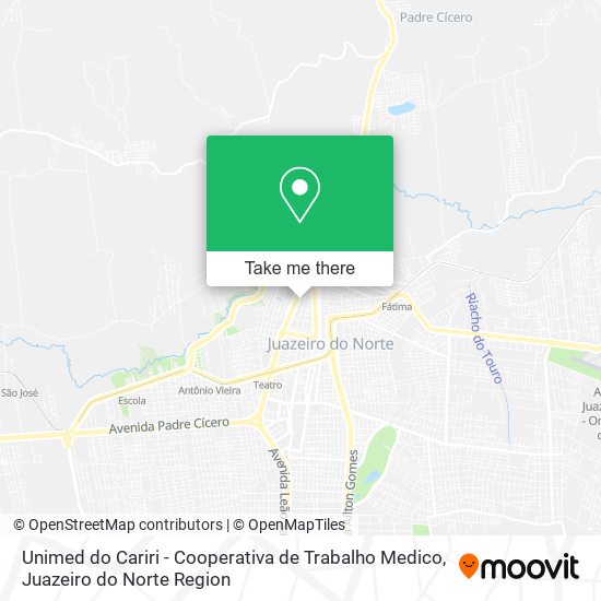 Unimed do Cariri - Cooperativa de Trabalho Medico map