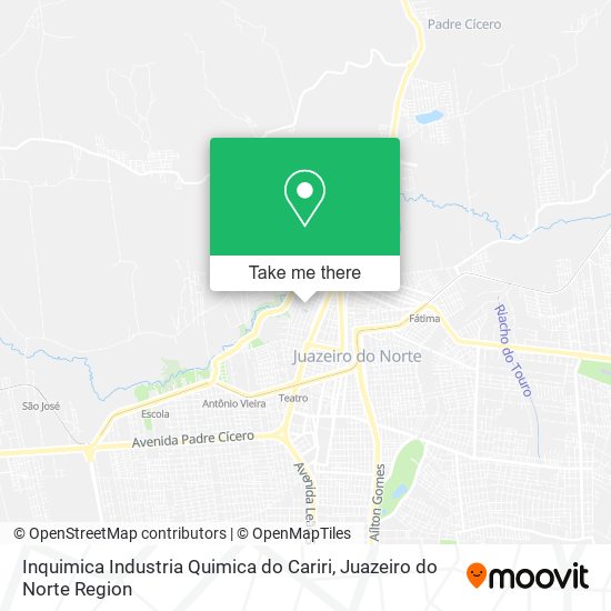 Mapa Inquimica Industria Quimica do Cariri