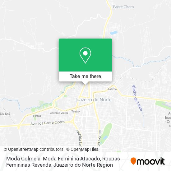 How to get to Moda Colmeia: Moda Feminina Atacado, Roupas Femininas Revenda  in Juazeiro Do Norte by Bus?