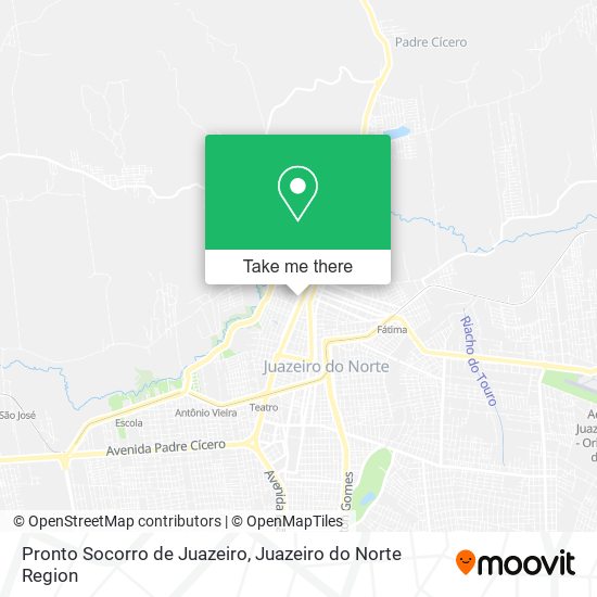 Mapa Pronto Socorro de Juazeiro