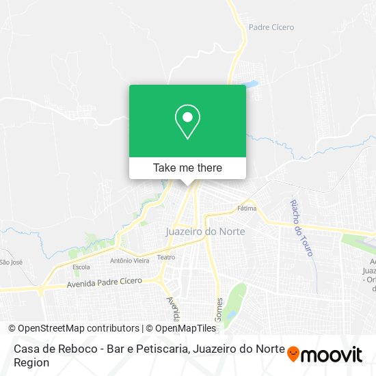Mapa Casa de Reboco - Bar e Petiscaria