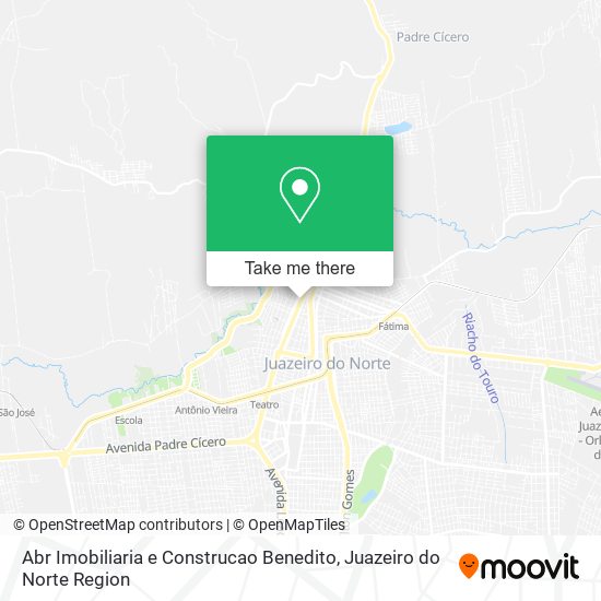 Mapa Abr Imobiliaria e Construcao Benedito