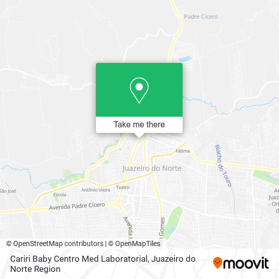 Mapa Cariri Baby Centro Med Laboratorial