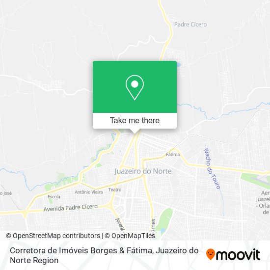 Mapa Corretora de Imóveis Borges & Fátima