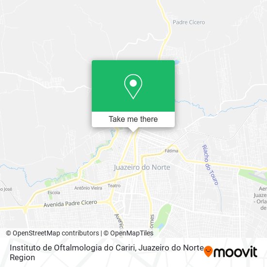 Instituto de Oftalmologia do Cariri map