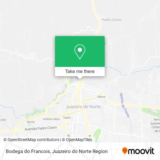 Mapa Bodega do Francois