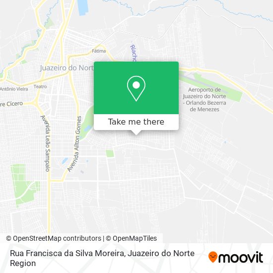 Mapa Rua Francisca da Silva Moreira