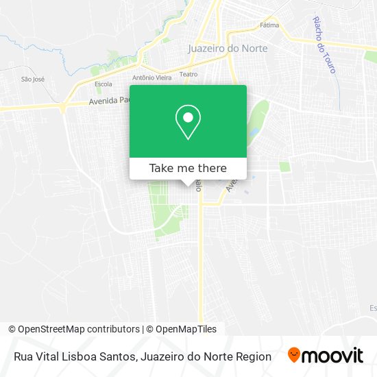 Mapa Rua Vital Lisboa Santos