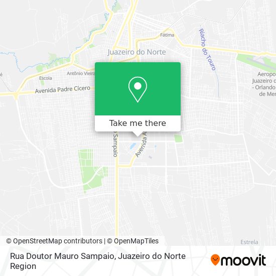 Mapa Rua Doutor Mauro Sampaio