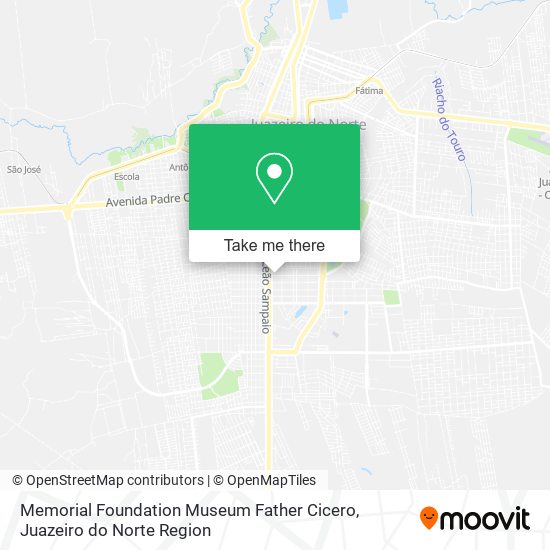 Memorial Foundation Museum Father Cicero map