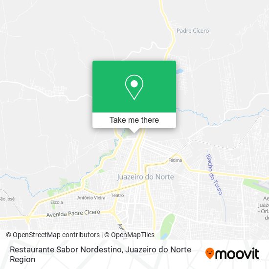Mapa Restaurante Sabor Nordestino