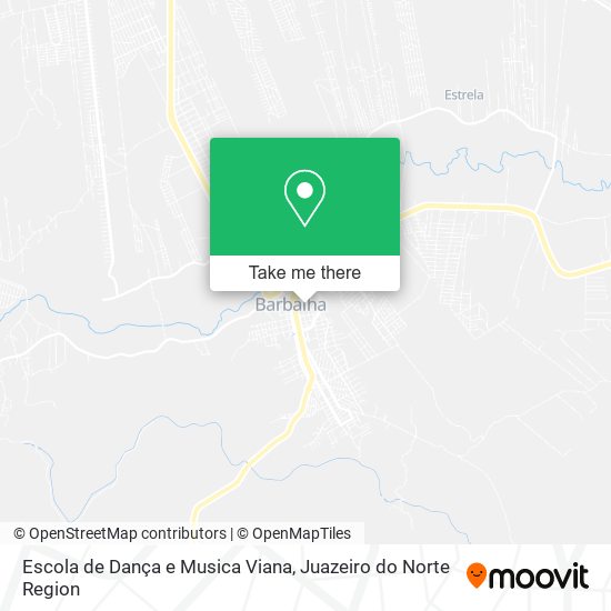 Mapa Escola de Dança e Musica Viana