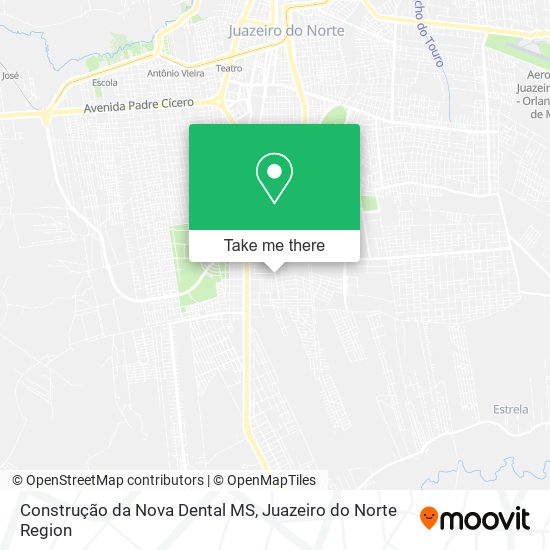 Mapa Construção da Nova Dental MS