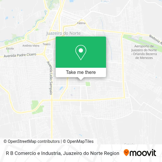 R B Comercio e Industria map