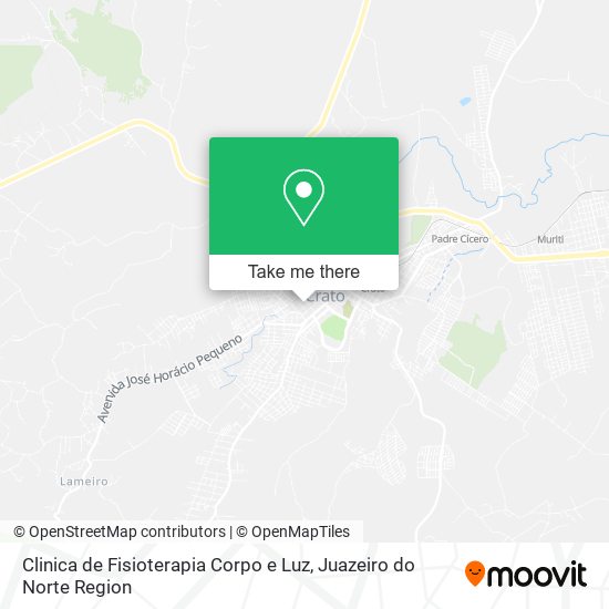 Clinica de Fisioterapia Corpo e Luz map