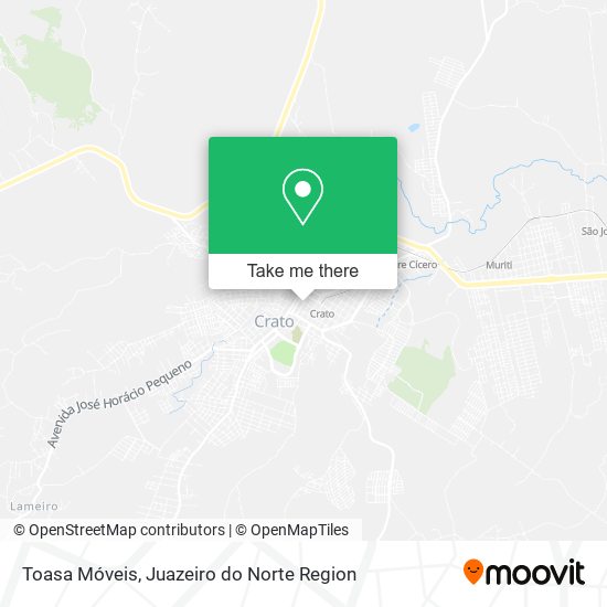 Toasa Móveis map