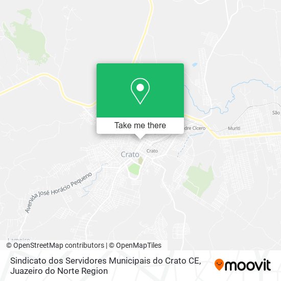 Sindicato dos Servidores Municipais do Crato CE map