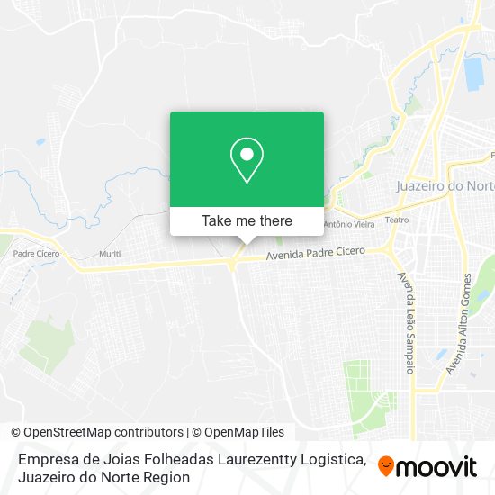 Empresa de Joias Folheadas Laurezentty Logistica map