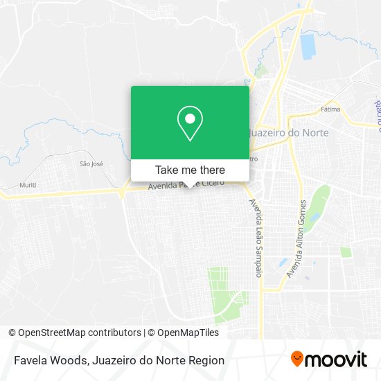 Favela Woods map