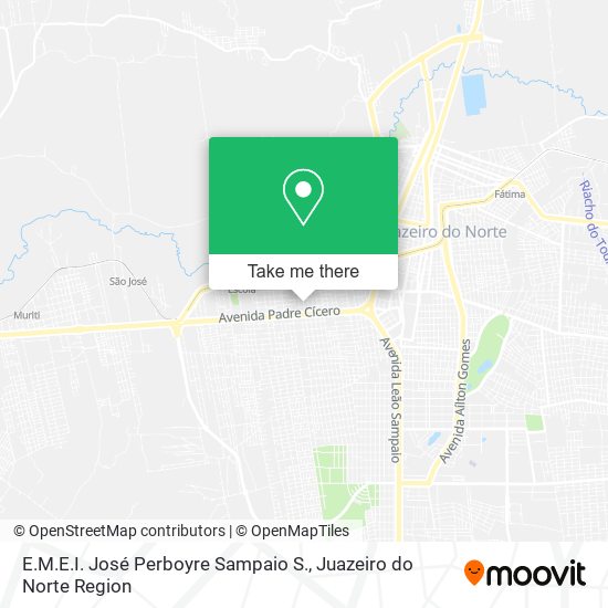 Mapa E.M.E.I. José Perboyre Sampaio S.