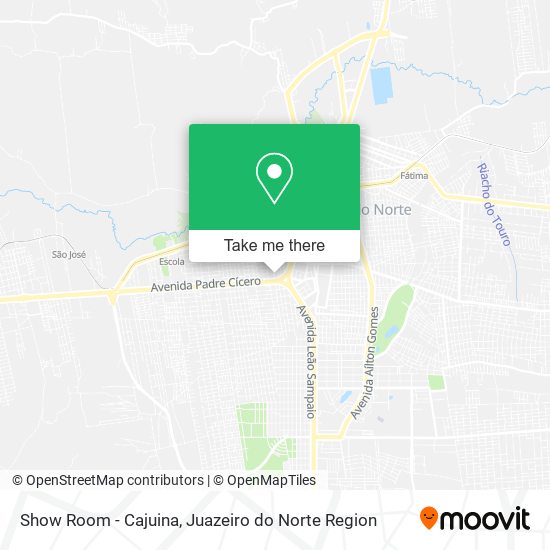 Show Room - Cajuina map