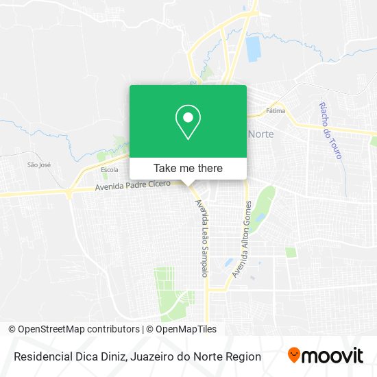 Residencial Dica Diniz map
